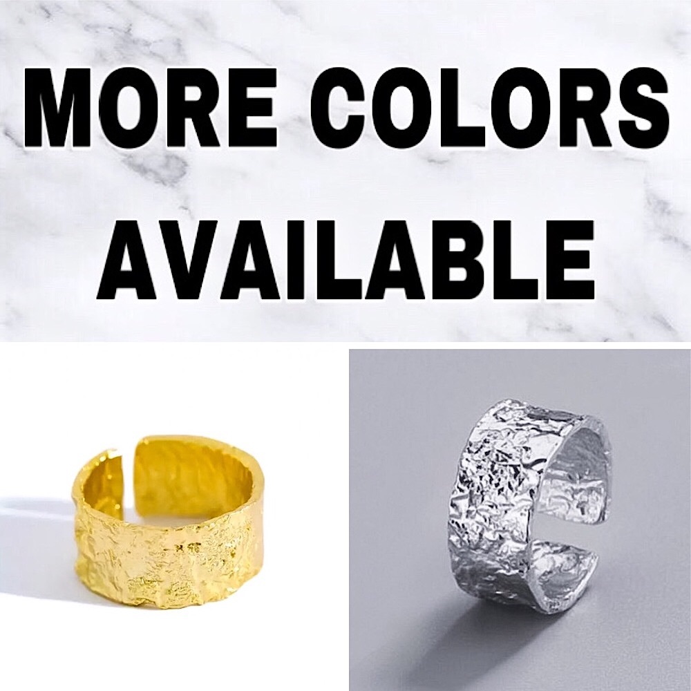 ⚜️[𝟯/$𝟯𝟴]⚜️Gold Textured Resizable Ring NEW - Picture 7 of 8